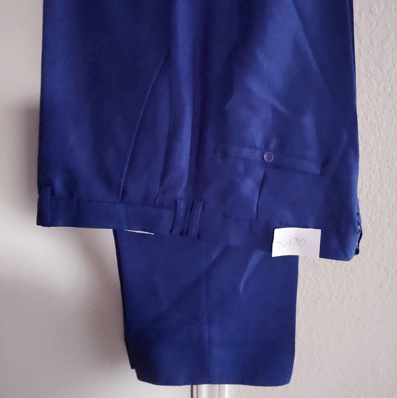 Men's Blue Dress Pants, sz 46x30, $15 GLENN HEIGHTS TX PPU OR SHIPPING AVAILABL - Picture 1 of 4